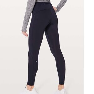 Lululemon Fast As Fleece Tight Midnight Navy size 4 legging warm